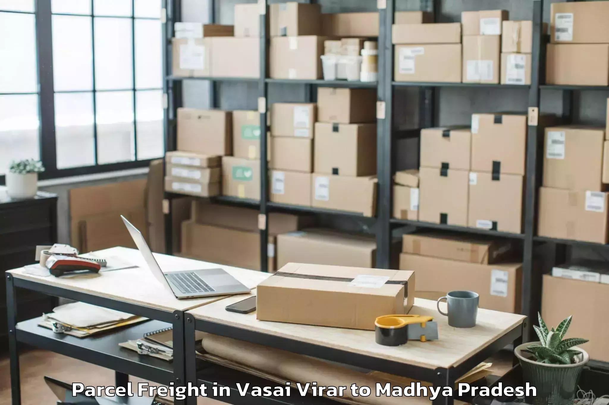 Hassle-Free Vasai Virar to Lnct University Bhopal Parcel Freight